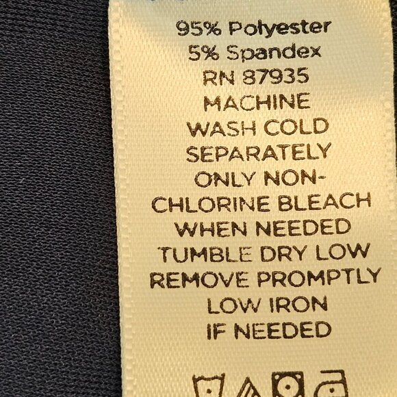 Susan Graver Premier Navy Womens L Open Cardigan Ruched Sleeves liquid silk - Picture 12 of 14